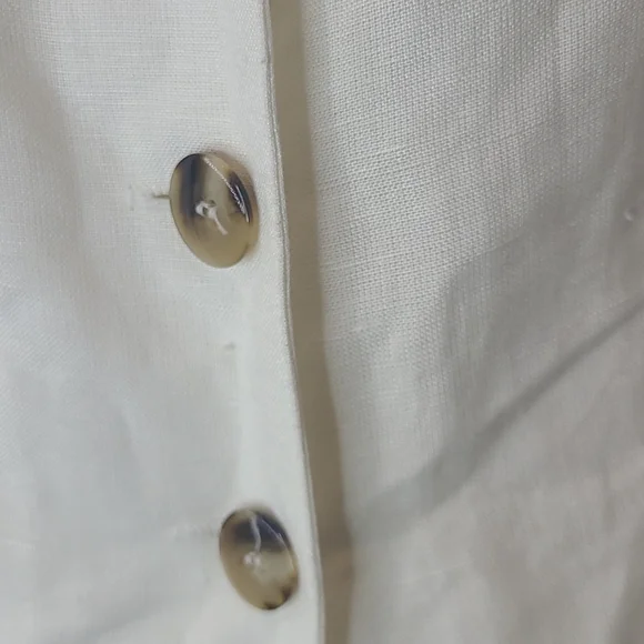 NWT deadstock Harve Benard linen long skirt cream size 14 petite - Picture 6 of 11